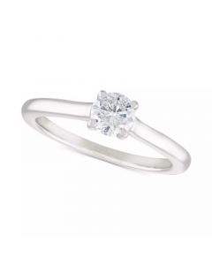 Diamond Solitaire Engagement Ring (1/2 ct. t.w.) in 14K White or Yellow and White Gold