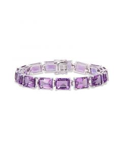 Amethyst (45 ct. t.w.) Tennis Bracelet in Sterling Silver