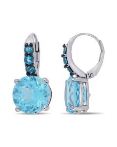 Blue Topaz (15-1/4 ct.t.w.) Drop Earrings in Sterling Silver