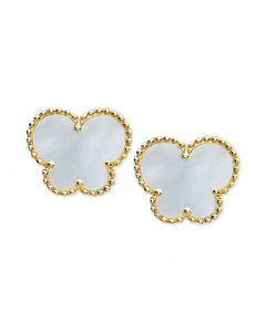 EFFY® Mother-of-Pearl Butterfly Stud Earrings in 14k Gold