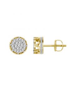 Men's Diamond (3/4 ct.t.w.) Earring Set in 10k Yellow Gold