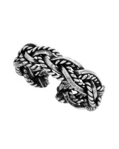 Sterling Silver Braided Adjustable Toe Ring