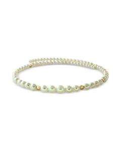 EFFY® Cultured Freshwater Pearl (4-9mm) & Gold Bead Flexible Choker Necklace in 14k Gold