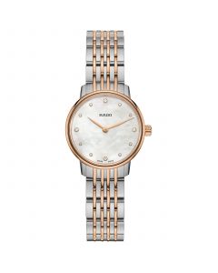 Women's Swiss Centrix Diamond-Accent Two-Tone PVD Stainless Steel Bracelet Watch 27mm