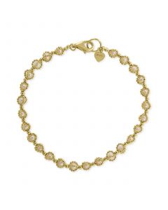 EFFY® Cultured Freshwater Pearl (3mm) Link Bracelet in 18k Gold-Plated Sterling Silver