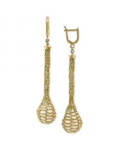 EFFY® Cultured Freshwater Pearl (12mm) Cage Drop Earrings in 18k Gold-Plated Sterling Silver