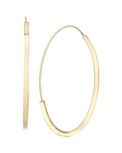 Threader Hoop Earrings in 14k Gold