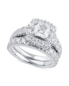 Certified Diamond Princess Bridal Set (4 ct. t.w.) in 18k White, Yellow or Rose Gold