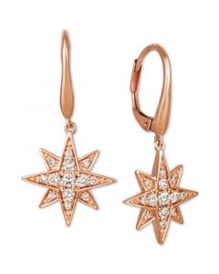 Nude Diamonds™ Celestial Star Drop Earrings (3/8 ct. t.w.) in 14k Rose Gold