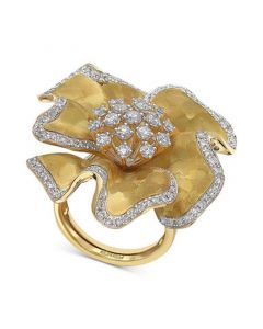 EFFY® Diamond Flower Statement Ring (1-3/8 ct. t.w.) in 14k Gold