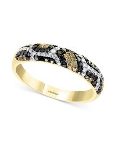 EFFY® Multi-Color Diamond Ring (3/8 ct. t.w.) in 14k Gold