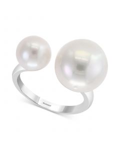 EFFY® Cultured Freshwater Pearl (8-1/2 & 12-1/2mm) Cuff Ring in Sterling Silver