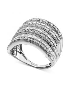 EFFY® Diamond Multi-Row Statement Ring (1-1/2 ct. t.w.) In 14k White Gold, 14K Gold Or 14K Rose Gold