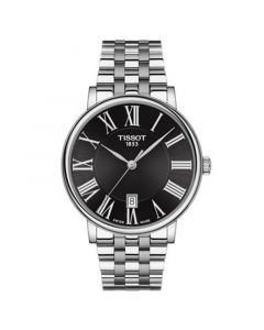 Men's Swiss Carson Premium Stainless Steel Bracelet Watch 40mm