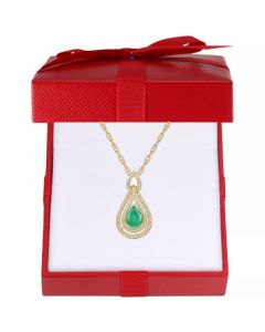 Ruby (1-1/4 ct. t.w.) & Diamond (1/4 ct. t.w.) 18" Pendant Necklace in 14k White Gold (Also available in Tanzanite, Emerald and Sapphire)