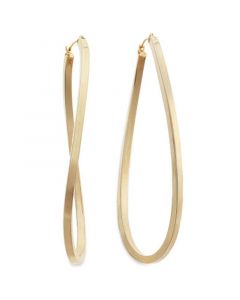 Figure 8 Hoop Earrings in 14k Gold Vermeil, 2-1/2" (Also in Sterling Silver)