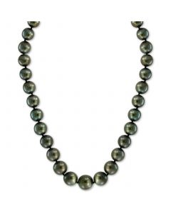 EFFY® Cultured Black Tahitian Pearl (10mm) 18" Collar Necklace