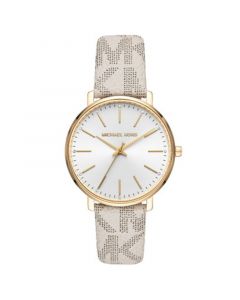 Women's Pyper Vanilla Logo Leather Strap Watch 38mm