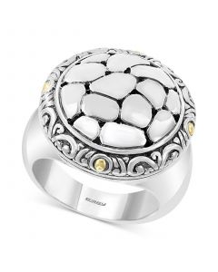 EFFY® Crackle Circle Statement Ring in Sterling Silver & 18k Gold