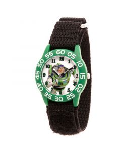 Boy's Disney Toy Story 4 Buzz Lighter Black Plastic Time Teacher Strap Watch 32mm