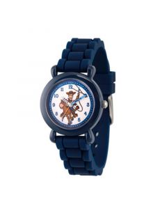 Boy's Disney Toy Story 4 Woody Blue Plastic Time Teacher Strap Watch 32mm