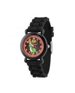 Boy's Disney Toy Story 4 Rex Black Plastic Time Teacher Strap Watch 32mm